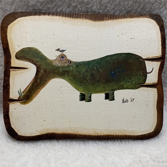 Painting on wooden plank 8